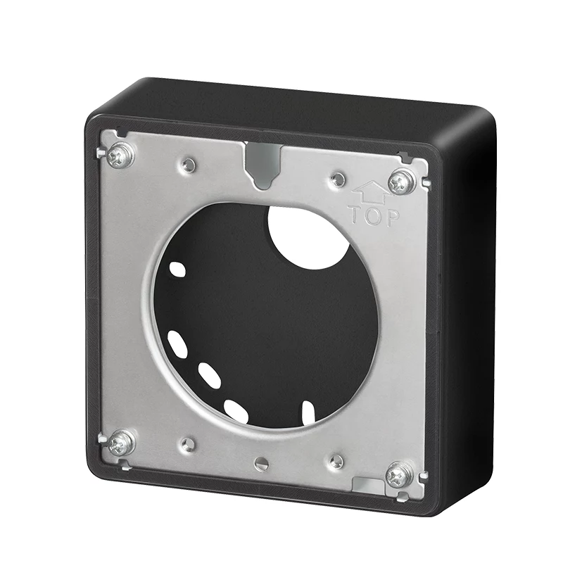 i-PRO WV-QJB500-B Junction Box for S-Series and U-Series Cameras, Black, IP66, IK10
