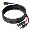 FOSSIBOT XT90-MC4 saulės energijos įkrovimo laidas, 5 m, juodas
