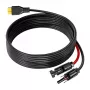 FOSSIBOT XT90-MC4 saulės energijos įkrovimo laidas, 5 m, juodas