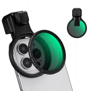 K&F Concept kintamo tankio ND filtras ND2-ND32 58mm užsegimas išmaniesiems telefonams