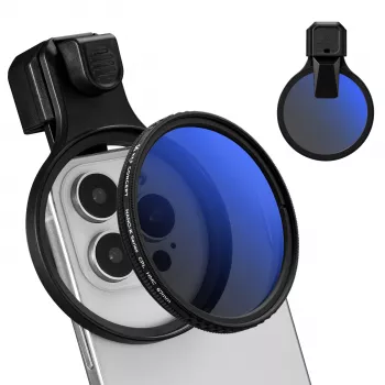 K&F Concept 67mm Circular Polarizer CPL Filtras su Laikikliu išmaniajam telefonui - KF15.0027