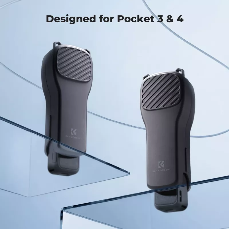 KF kietas PC apsauginis dėklas DJI Osmo Pocket 3/4 su dirželiu - Juodas