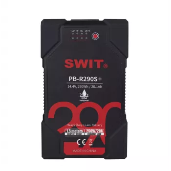 SWIT ELECTRONICS PB-R290S+ Vandeniui atspari V-Mount ličio jonų baterija 290Wh