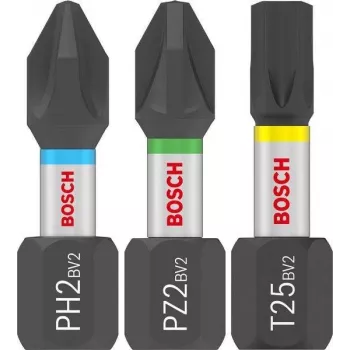 Bosch Screwdriver Bit Set PRO Impact PH2 PZ2 T20 T25 T30 x5 25 vnt (2608521U63)