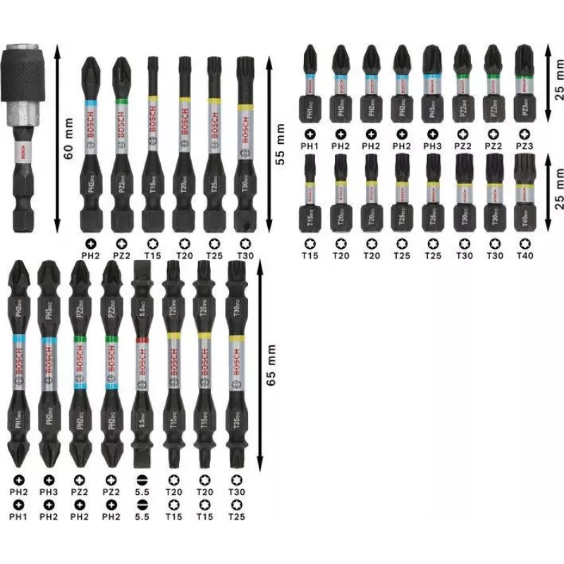 Bosch PRO Impact Bit Set 31-dalių (2608521U72)