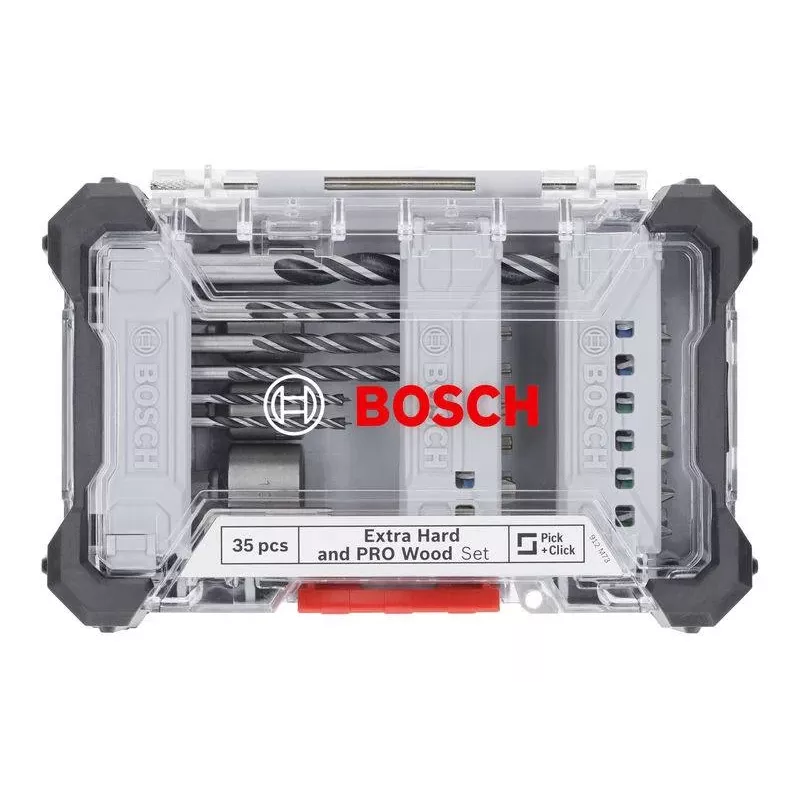 Bosch Extra Hard and PRO Wood Drill and Bit Set 35-Piece (2607017730)