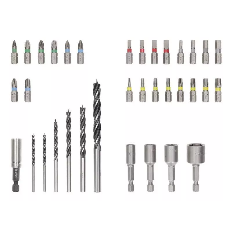 Bosch Extra Hard and PRO Wood Drill and Bit Set 35-Piece (2607017730)