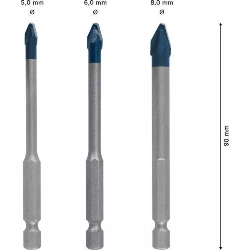 Bosch 2608902312 HardCeramic Drill Bit 6 mm Expert HEX-9