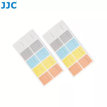 JJC 120x atminties kortelių etiketės lipdukai SD, MicroSD, CF, XQD