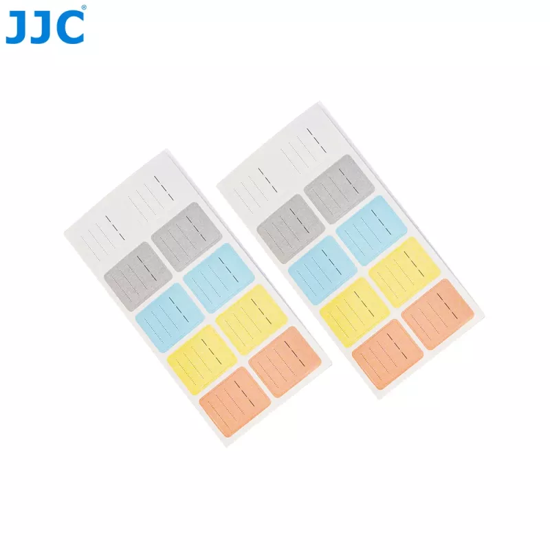 JJC 120x atminties kortelių etiketės lipdukai SD, MicroSD, CF, XQD