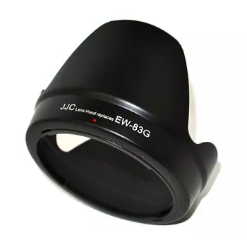 JJC objektyvo gaubtas, skirtas Canon EW-83G, žiedlapio formos, juodas