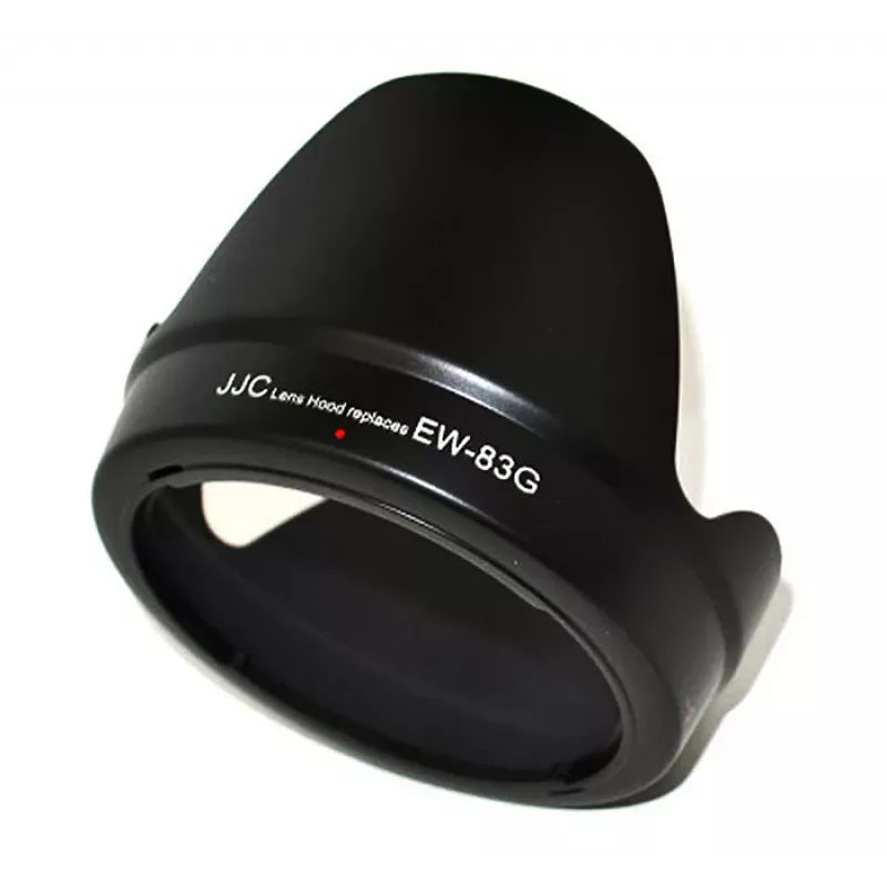 JJC objektyvo gaubtas, skirtas Canon EW-83G, žiedlapio formos, juodas