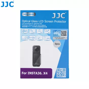 JJC 2x Grūdinto stiklo ekrano apsauga 9H, skirta Insta360 X4 (GSP-X4K2)