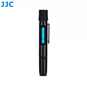 JJC Lens Cleaning Pen su anglies antgaliu ir ištraukiamu šepetėliu fotooptikai