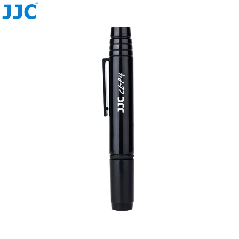 JJC Lens Cleaning Pen su anglies antgaliu ir ištraukiamu šepetėliu fotooptikai
