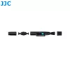 JJC Lens Cleaning Pen su anglies antgaliu ir ištraukiamu šepetėliu fotooptikai