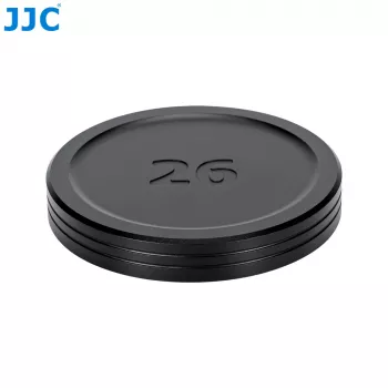 JJC LC-SR26 Priekinis objektyvo dangtelis, skirtas Panasonic Lumix S 26mm f/8 (S-R26) – juodas