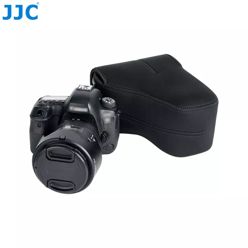 JJC Neopreninis fotoaparato dėklas dideliam DSLR su objektyvu - Juodas (OC-MC3BK)