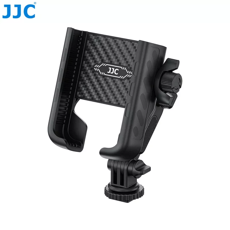 JJC PM-CS1 Adapter Mount su 1/4 inch sriegiu telefonui, išmaniajam telefonui, GoPro, standartiniam ISO Hot Shoe, juodas