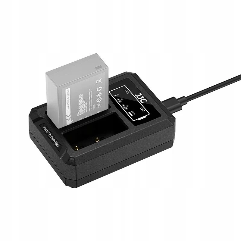 JJC Dual USB-C Įkroviklis 2x Fujifilm NP-W126 / NP-W126S Akumuliatoriams DCH-W126TC