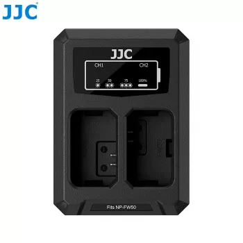 JJC Dual USB-C Battery Charger for Sony NP-FW50 (DCH-FW50TC)