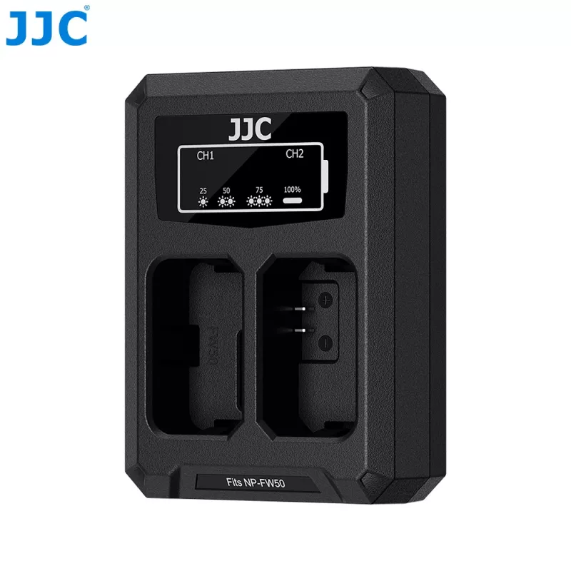 JJC Dual USB-C Battery Charger for Sony NP-FW50 (DCH-FW50TC)