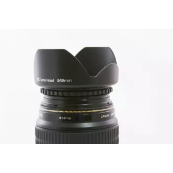 JJC 52mm įsukamas metalinis objektyvo gaubtas su ventiliacija, matinė juoda