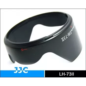 JJC objektyvo gaubtas, skirtas Canon EW-73II, žiedlapių tipo, juodas, iš didelio atsparumo ABS plastiko