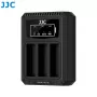 JJC trigubo USB akumuliatoriaus įkroviklis, skirtas Ricoh DB-120 (3 lizdai) - DCH-DB120TC