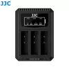 JJC trigubo USB akumuliatoriaus įkroviklis, skirtas Ricoh DB-120 (3 lizdai) - DCH-DB120TC