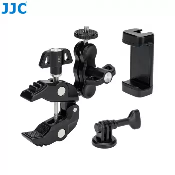 JJC Magic Arm Mounting Kit su spaustuku, telefono laikikliu ir GoPro adapteriu - MFC-K1