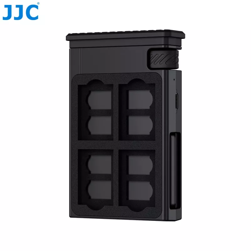 JJC MFCC-1 kelių kortelių skaitytuvas su USB Type-C ir MicroUSB 3.1, 300 Mbps ir apsauginiu dėklu