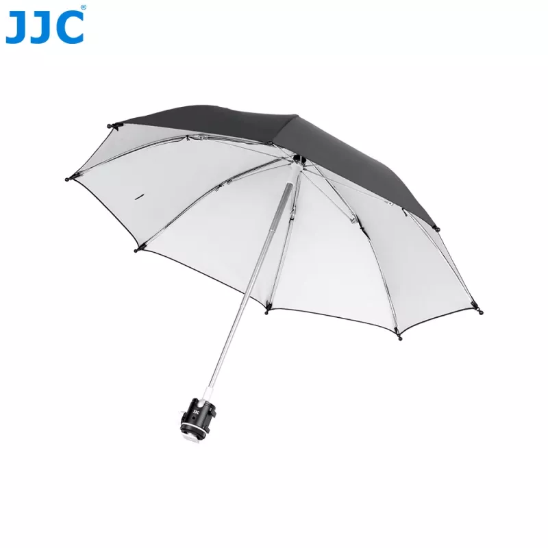 JJC CU-XLM2 Camera Rain Cover Umbrella with Cold Shoe Mount 1/4 inch Thread for DSLR Mirrorless Camcorder