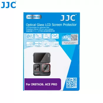 JJC Grūdinto stiklo ekrano ir objektyvo apsaugų rinkinys, skirtas Insta360 Ace Pro (GSP-ACEPRO)