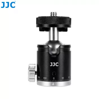 JJC BH-CM1 3D aliumininis rutulinis trikojo galvutė su 1/4 inch sriegiu ir skale