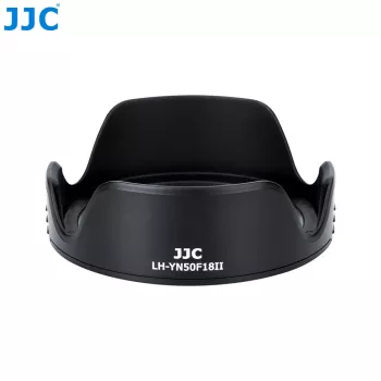 JJC LH-YN50F18II Tulip Lens Hood, skirta Yongnuo YN 50mm f/1.8 II objektyvui - Juoda