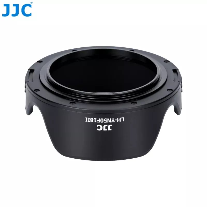 JJC LH-YN50F18II Tulip Lens Hood, skirta Yongnuo YN 50mm f/1.8 II objektyvui - Juoda