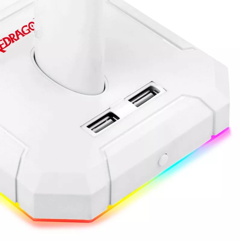 Redragon Scepter PRO HA300-W Gaming Headset Stand su RGB apšvietimu, baltas