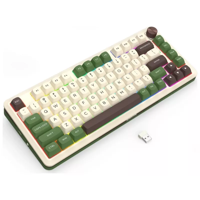 Redragon K681CGC-RGB-PRO Cyrus 65% Tri-Mode mechaninė klaviatūra, karštai keičiami jungikliai, raudoni jungikliai, RGB, juoda