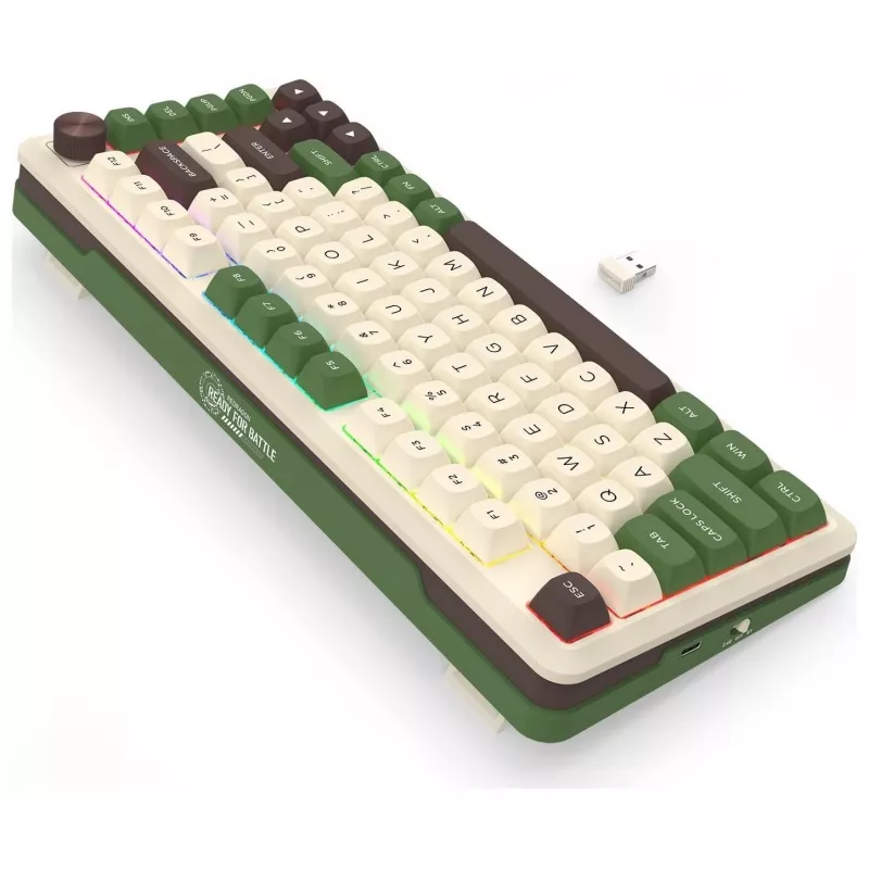Redragon K681CGC-RGB-PRO Cyrus 65% Tri-Mode mechaninė klaviatūra, karštai keičiami jungikliai, raudoni jungikliai, RGB, juoda