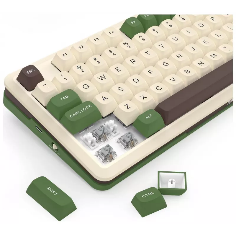 Redragon K681CGC-RGB-PRO Cyrus 65% Tri-Mode mechaninė klaviatūra, karštai keičiami jungikliai, raudoni jungikliai, RGB, juoda