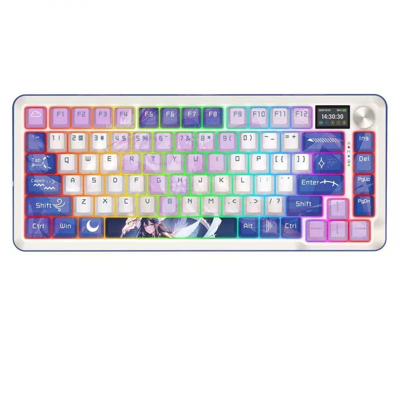 Redragon Flekact Pro K708AK-RGB-PRO mechaninė žaidimų klaviatūra, pilno dydžio, RGB apšvietimas, mėlyni jungikliai