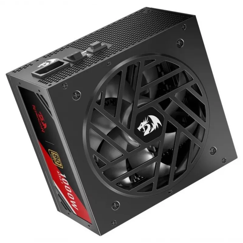Redragon Master GC-MS03 1000W maitinimo blokas, 80 PLUS Standard, ATX, nemodulinis, 120mm ventiliatorius, juodas