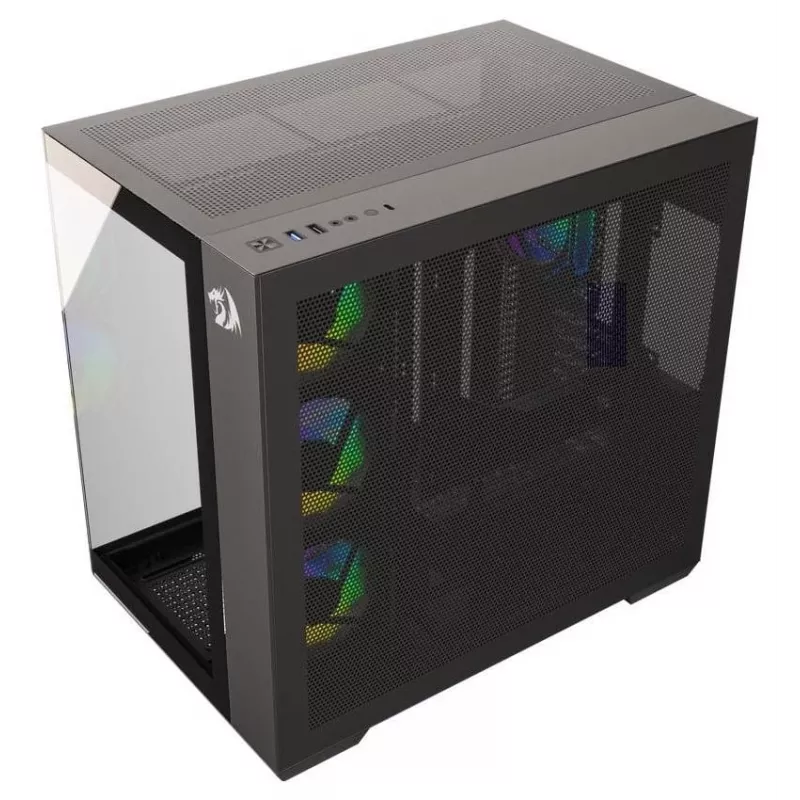 Redragon EVO ARGB GC-623-PRO Mid-Tower Gaming Case, Black