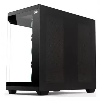 Redragon Vision ARGB GC-625-PPRO Mid-Tower Gaming Case, Black, Tempered Glass, 4x120mm ARGB Fans
