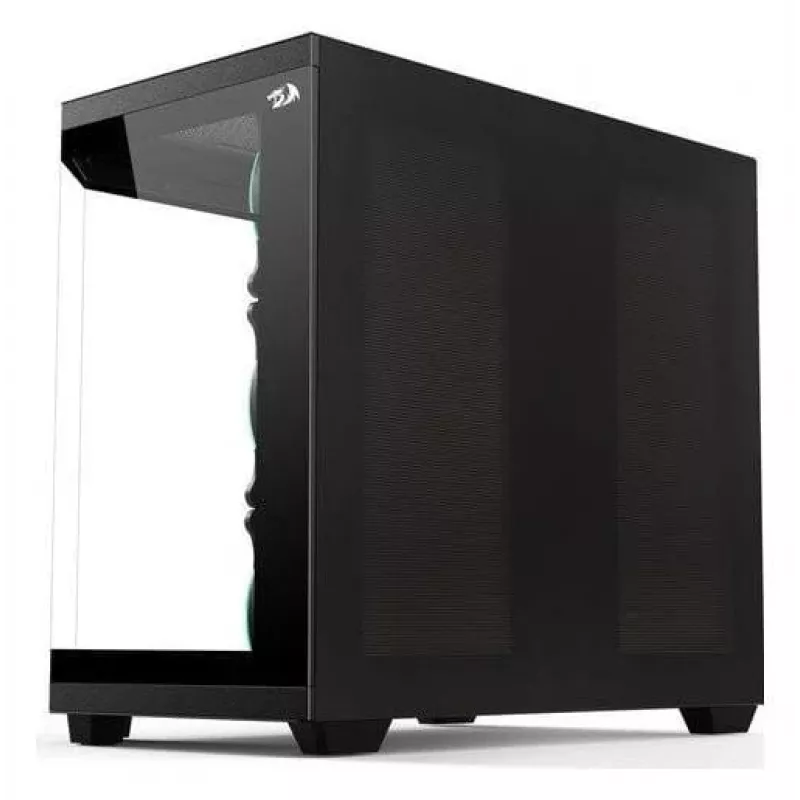 Redragon Vision ARGB GC-625-PPRO Mid-Tower Gaming Case, Black, Tempered Glass, 4x120mm ARGB Fans