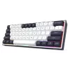 Redragon ALCOR QMK K717WB-RGB-PRO mechaninė klaviatūra, 75% išdėstymas, trijų režimų, karštai keičiami jungikliai, balta/juoda