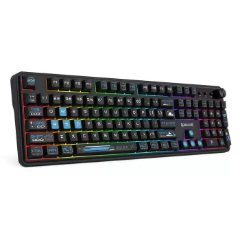 Redragon Volcano K526BB-WL belaidė membranninė žaidimų klaviatūra, su apšvietimu, juoda