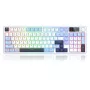 Redragon ARIA PRO K527WBL-PRO 75% Tri-Mode RGB mechaninė klaviatūra (balta/pilka su mėlynais akcentais)