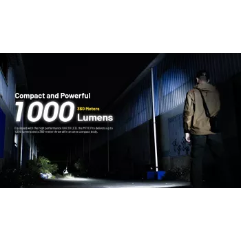 Nitecore MT1C PRO Flashlight 600 Lumens CREE XP-L HD V6 Black